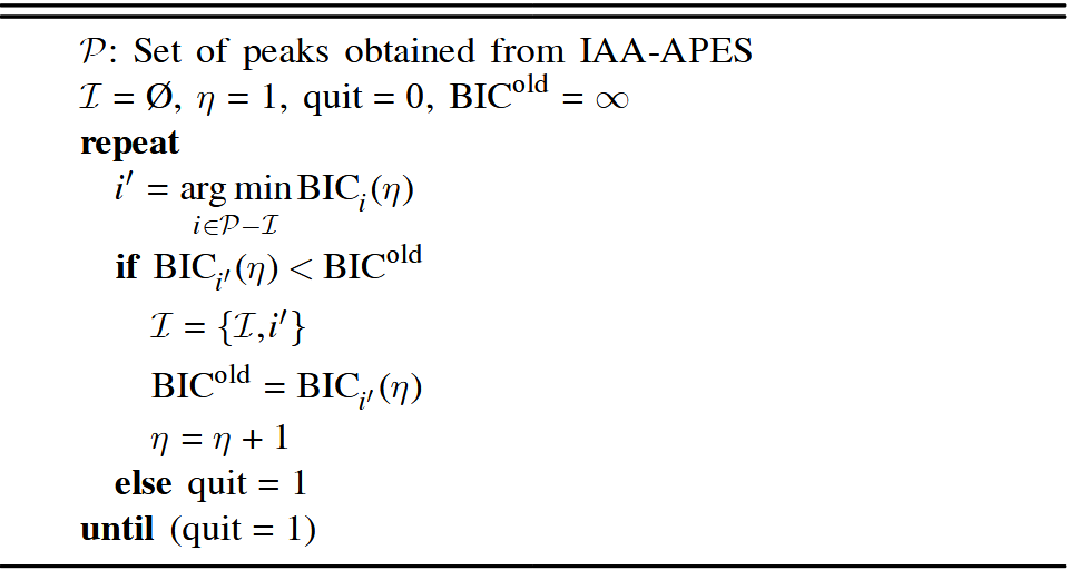 IAA-APES&BIC 算法