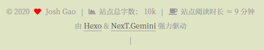 添加 Live2D 后网站的不蒜子显示情况